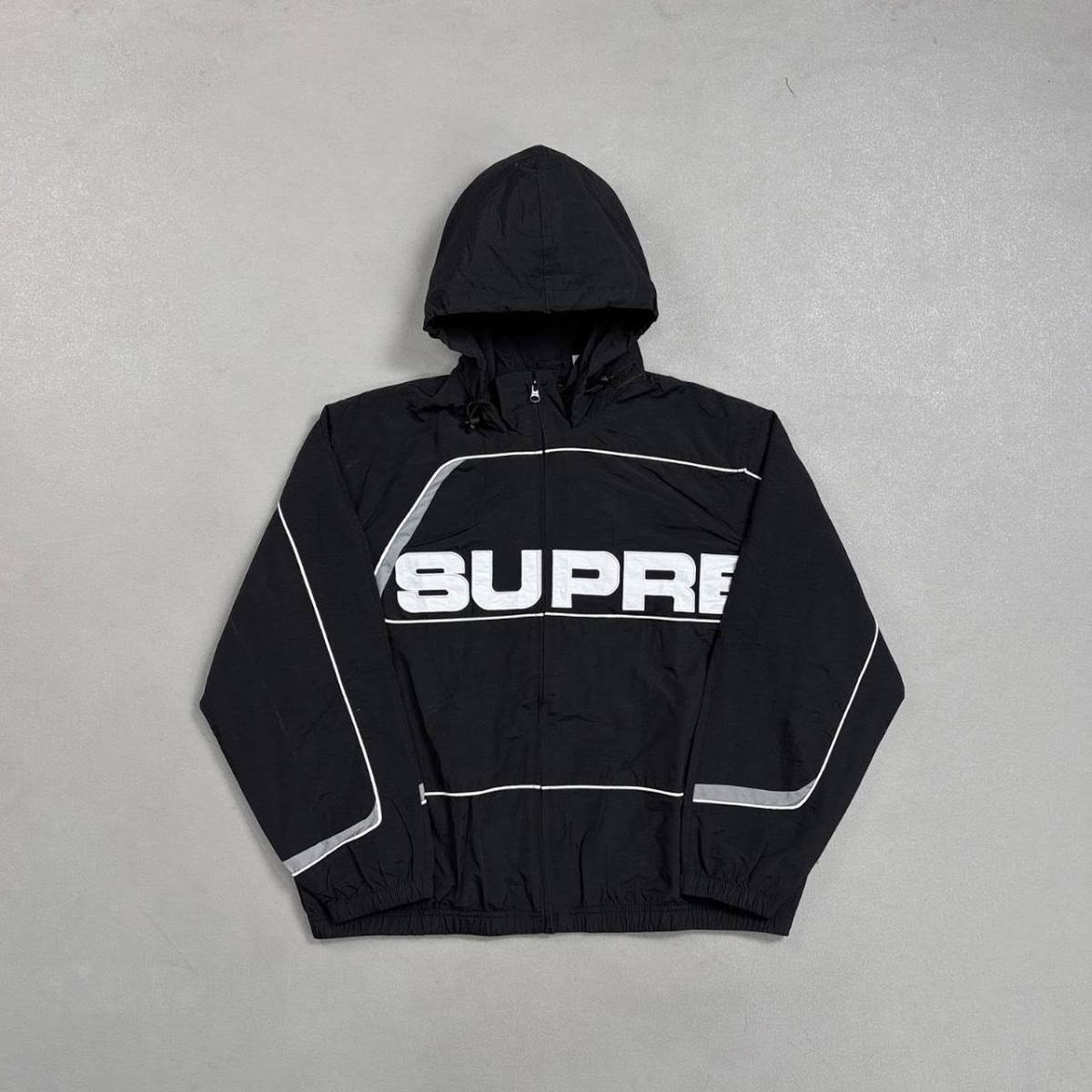 Supreme Men's Black Windbreaker Jumpsuit