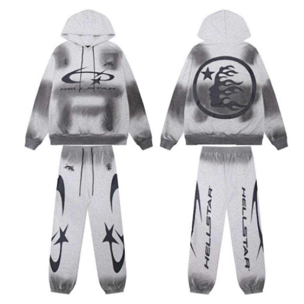 Hellstar Gray Tracksuit for Men